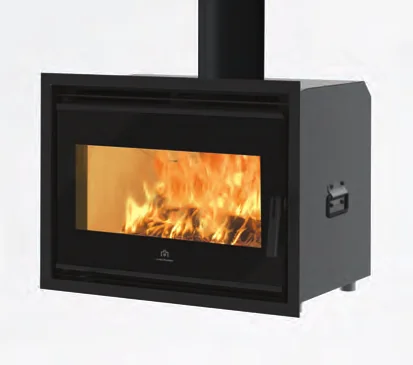 Firebox Edilkamin inserto a legna per recuperare un camino aperto